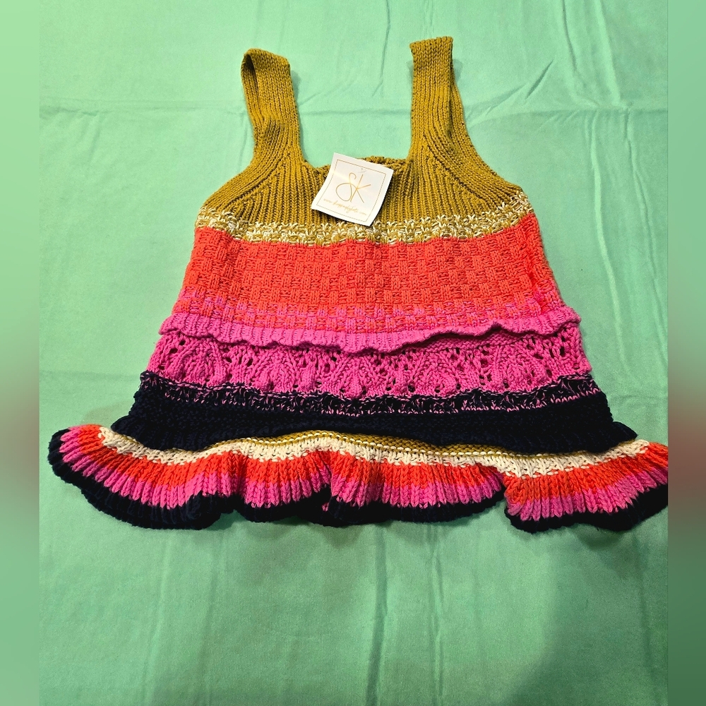 Colorful Knit Tank Top